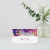  Paarse galaxy alcoholinkt Visitekaartje (Staand voorkant)