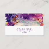  Paarse galaxy alcoholinkt Visitekaartje (Voorkant)