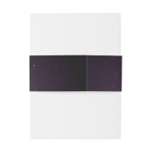 Paarse galaxy Celestial Gold Moon Cycle Weddenscha Uitnodigingen Wikkel (Achterkant Voorbeeld)