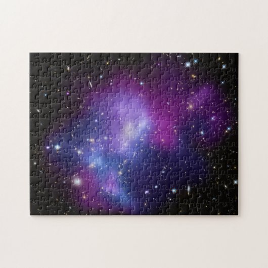 Paarse Galaxy Celestial Space Foto Legpuzzel (Horizontaal)