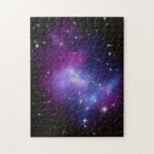 Paarse Galaxy Celestial Space Foto Legpuzzel (Verticaal)