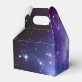 Paarse Galaxy Celestial Wedding Welkomstwoord Bedankdoosjes (Achterkant)