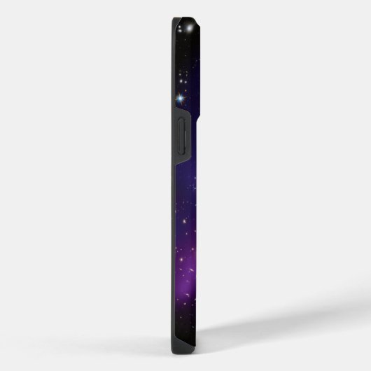 Paarse Galaxy Cluster Celestial Foto iPhone Hoesje (Rechterkant)