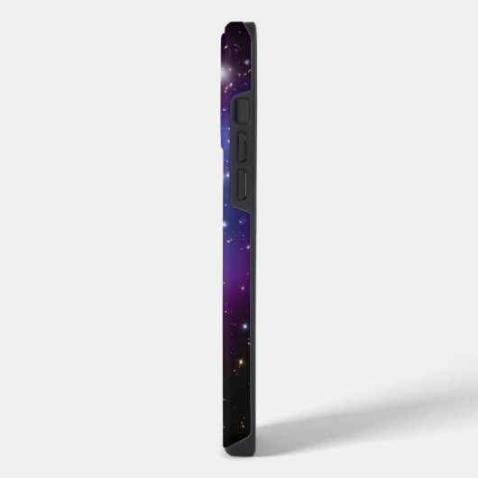 Paarse Galaxy Cluster Celestial Foto iPhone Hoesje (Linkerkant)