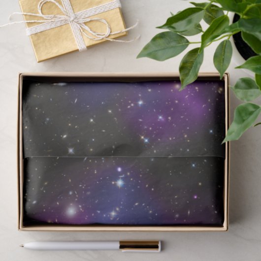 Paarse Galaxy Cluster Celestial Tissuepapier (Geschenk)