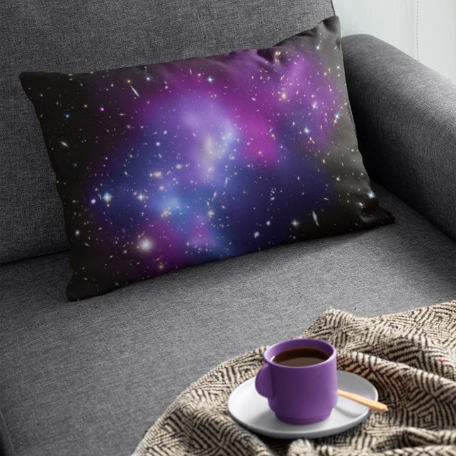 Paarse Galaxy-cluster Decoratief Kussen (Creator heeft geüpload)