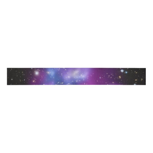 Paarse Galaxy-cluster Grosgrain Lint (Voorkant)