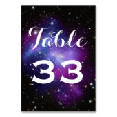 Paarse Galaxy Cluster Planetarium Weddending Kaart (Achterkant)