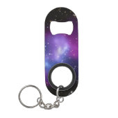 Paarse Galaxy-cluster Sleutelhanger Flessenopener (Voorkant)