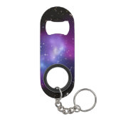 Paarse Galaxy-cluster Sleutelhanger Flessenopener (Achterkant)