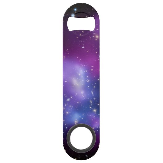 Paarse Galaxy-cluster Speed Flessenopener (Achterkant)