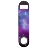 Paarse Galaxy-cluster Speed Flessenopener (Voorkant)