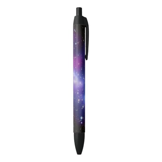 Paarse Galaxy-cluster Zwarte Inkt Pen (Achterkant (Verticaal))