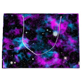 Paarse Galaxy Cosmic Space Stars Groot Cadeauzakje (Voorkant)