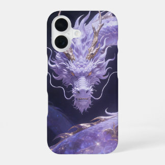 Paarse Galaxy Draak | Mystieke Kosmische Draak Fan iPhone 16 Hoesje