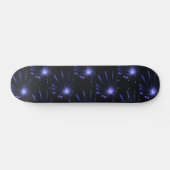 Paarse Galaxy Fractal Burst Art Persoonlijk Skateboard (Horizontaal)