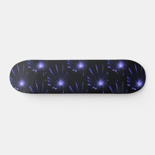 Paarse Galaxy Fractal Burst Art Persoonlijk Skateboard (Horizontaal)