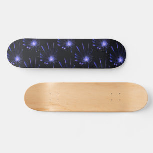 Paarse Galaxy Fractal Burst Art Persoonlijk Skateboard