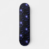 Paarse Galaxy Fractal Burst Art Persoonlijk Skateboard (Voorkant)