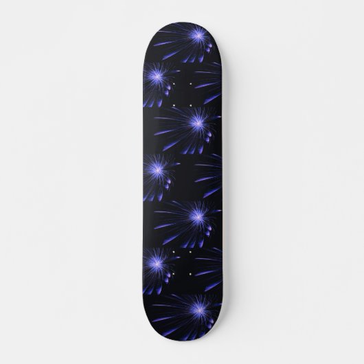 Paarse Galaxy Fractal Burst Art Persoonlijk Skateboard (Voorkant)
