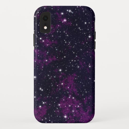 Paarse Galaxy iPhone hoesje (Achterkant)