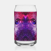 Paarse Galaxy Kat Blikvorm Glas (Links)