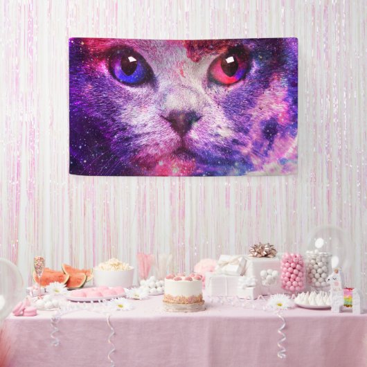 Paarse Galaxy Kat Spandoek (Feest)