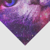 Paarse Galaxy Kat Tissuepapier (Detail)