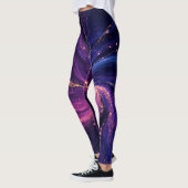 Paarse Galaxy Leggings | Kosmische Nevel Activewea (Links)