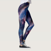 Paarse Galaxy met tegels Leggings (Rechts)