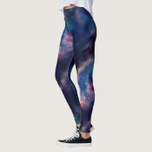 Paarse Galaxy met tegels Leggings (Links)