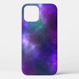 Paarse Galaxy Nebula Hoesje-Mate iPhone Case
