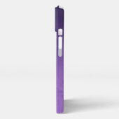 Paarse Galaxy Ombre Business Logo & Social Media iPhone Hoesje (Linkerkant)