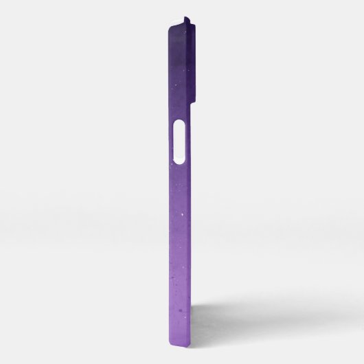 Paarse Galaxy Ombre Business Logo & Social Media iPhone Hoesje (Rechterkant)