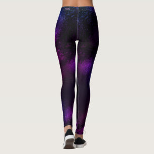 Paarse Galaxy Ombre leggings Waveline merk