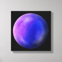 Paarse Galaxy Orb – Levendige Paarse Canvas Print