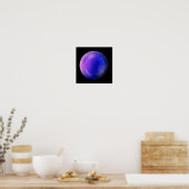 Paarse Galaxy Orb – Levendige Paarse Marmeren Prin Poster (Keuken)