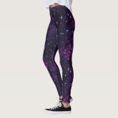 Paarse Galaxy Patterned Leggings (Links)
