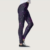 Paarse Galaxy Patterned Leggings (Rechts)