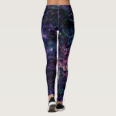 Paarse Galaxy Ruimterots Cool Leggings (Achterkant)