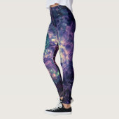 Paarse Galaxy Ruimterots Cool Leggings (Links)