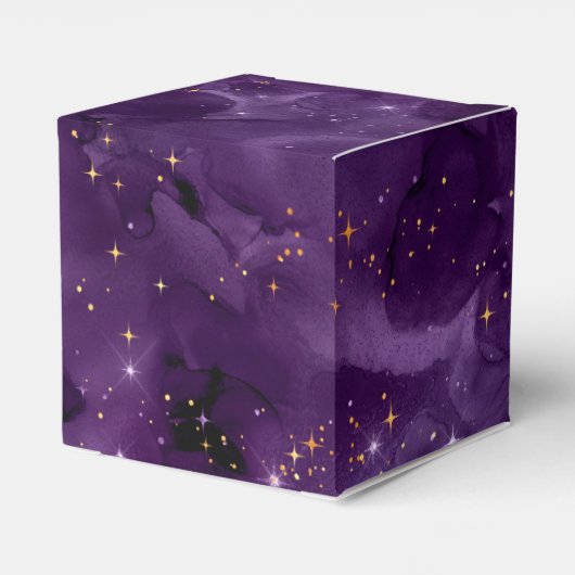 Paarse Galaxy-serie Design 8 Bedankdoosjes (Achterkant)