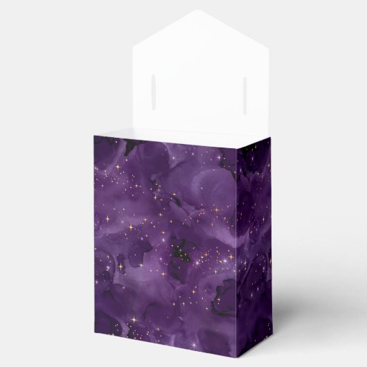 Paarse Galaxy-serie Design 8 Bedankdoosjes (Geopend)
