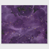 Paarse Galaxy-serie Design 8 Cadeaupapier (Vlak)