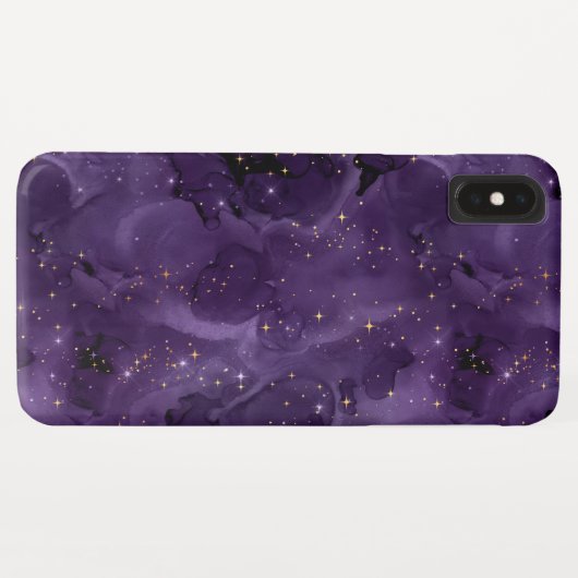 Paarse Galaxy-serie Design 8 Case-Mate iPhone Case (Achterkant (horizontaal))
