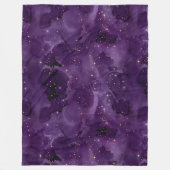 Paarse Galaxy-serie Design 8 Fleece Deken (Voorkant)