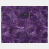 Paarse Galaxy-serie Design 8 Fleece Deken (Voorkant (Horizontaal))
