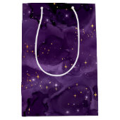 Paarse Galaxy-serie Design 8 Medium Cadeauzakje (Voorkant)