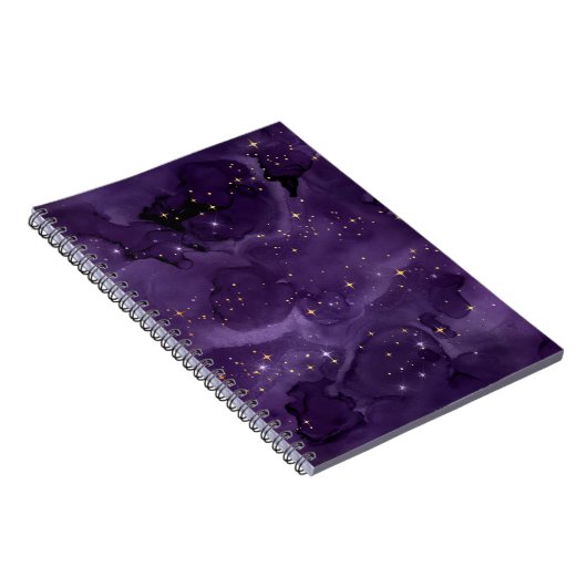 Paarse Galaxy-serie Design 8 Notitieboek (Rechterzijde)