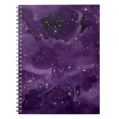 Paarse Galaxy-serie Design 8 Notitieboek (Voorkant)